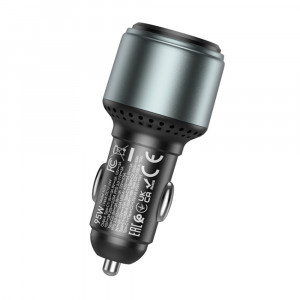 Incarcator Auto USB, 2x Type-C, Fast Charging, 95W - Hoco Galloper (NZ9) - Black - Img 3