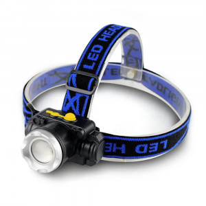 Lanterna Cap cu LED T6 - Techsuit (HL-A-05) - Black - Img 1