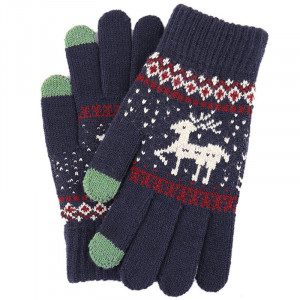 Manusi Touchscreen - Techsuit Raindeer Woolen (ST0002) - Blue - Img 3