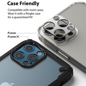 Protectie Camera pentru iPhone 12 Pro Max - Ringke Camera Styling - Silver - Img 2