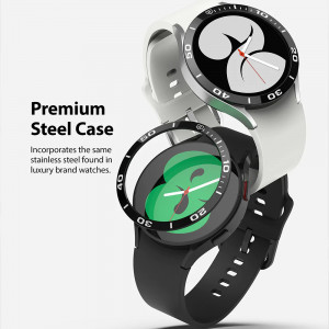 Rama pentru Samsung Galaxy Watch4 / 5 44mm - Ringke Bezel Styling - Stainless Black - Img 2