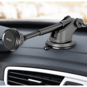 Suport Auto Magnetic Bord / Parbriz - Yesido Extendable Arm (C67) - Black - Img 2