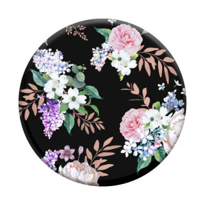 Suport pentru telefon - Popsockets PopGrip - Black Floral - Img 2