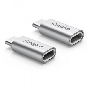 Adaptor Lightning la Type-C Fast Charge (set 2) - Ringke Premium - Gray - Img 1