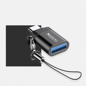 Adaptor OTG Type-C la USB 3.0 5Gbps - Yesido (GS06) - Black - Img 4