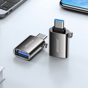 Adaptor Portabil USB la Type-C - JoyRoom (S-H151) - Black - Img 2