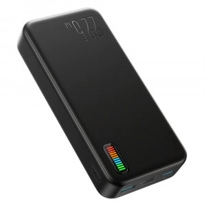 Baterie Externa 2xUSB, Type-C, Micro-USB, 22.5W, 20000mAh - JoyRoom Dazzling Series (JR-QP195) - Black - Img 1