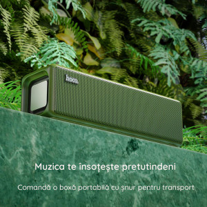 Boxa Portabila Bluetooth 5.0, 2x5W - Hoco Bounce (HC3) - Green - Img 4