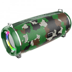 Boxa Portabila Bluetooth 5.0, 2x5W - Hoco Xpress (HC2) - Camouflage Green - Img 1