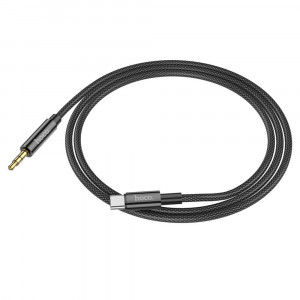Cablu Audio Adaptor Type-C la Jack 1m - Hoco (UPA19) - Black - Img 2