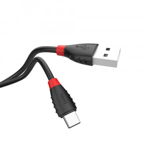 Cablu de Date USB-A la USB Type-C 10W, 2.4A, 1.2m - Hoco Excellent charge (X27) - Black - Img 4