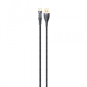 Cablu de Date USB la Type-C PD, 66W, 1.2m - USAMS Icy Series (US-SJ572) - Black - Img 2