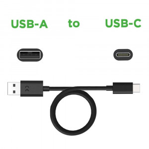 Cablu de Date USB la Type-C pentru Moto Z4/G7/G Power/Play/Pure/Stylus, 3A, 1m - Motorola (SKN6473A) - Black (Bulk Packing) - Img 3