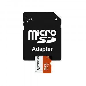 Card de Memorie MicroSDHC 32GB + Adaptor - Techsuit - Black - Img 4