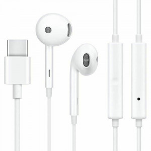 Casti Audio Type-C cu Microfon - Oppo (MH147) - White (Bulk Packing) - Img 1