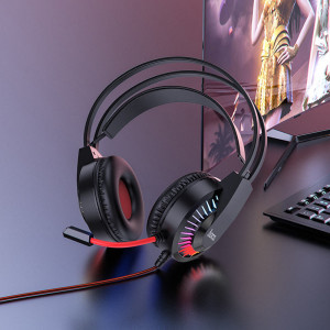 Casti Gaming cu Microfon - Hoco Joyful (W105) - Blue - Img 4