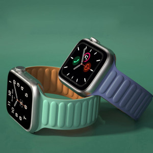 Curea barbati pentru Apple Watch 1 / 2 / 3 / 4 / 5 / 6 / 7 / SE / 8 / Ultra (42 / 44 / 45 / 49mm) - Techsuit Watchband (W035) - Orange - Img 4