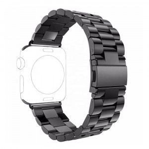 Curea pentru Apple Watch 1 / 2 / 3 / 4 / 5 / 6 / 7 / SE / 8 / Ultra (42 / 44 / 45 / 49mm) - Techsuit Watchband (W036) - Black - Img 3
