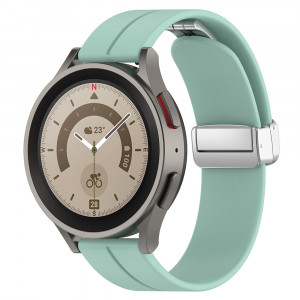 Curea pentru Samsung Galaxy Watch 4/5/Active 2, Huawei Watch GT 3 (42mm)/GT 3 Pro (43mm) - Techsuit Watchband (W011) - Teal Green - Img 2