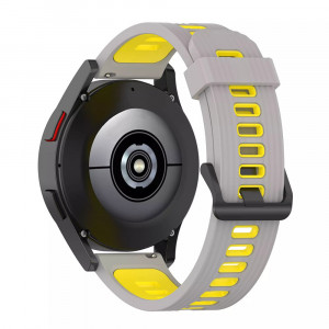 Curea pentru Samsung Galaxy Watch 4, Galaxy Watch Active (40/ 44 mm), Huawei Watch GT / GT 2 / GT 3 (42 mm) - Techsuit Watchband 20mm (W002) - Gray - Img 2