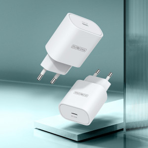 Duzzona - Wall Charger (T6) - Type-C Fast Charging for iPhone, Samsung / iPad, 25W - White - Img 2