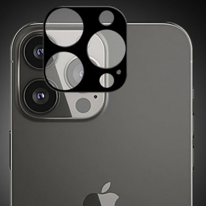 Folie Camera pentru iPhone 13 Pro / 13 Pro Max - Techsuit Full Camera Glass - Black - Img 3