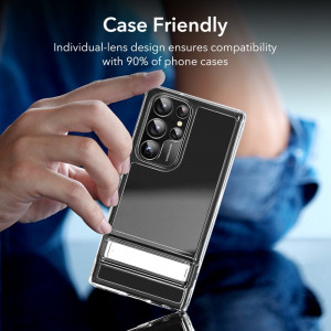 Folie Camera pentru Samsung Galaxy S23 Ultra - ESR Lens Protector Tempered Glass - Black - Img 4