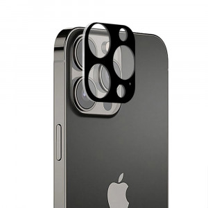 Folie Camera telefon iPhone 15 Pro Max - Techsuit Full Camera Glass - Black