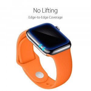 Folie pentru Apple Watch 4 / 5 / 6 / SE / 7 / 8 (40mm / 41mm) (set 3) - Spigen Neo Flex - Clear - Img 4