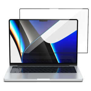 Folie pentru Macbook Pro 14" (2021 / 2022 / 2023) - Spigen Glas.tR Slim - Black - Img 2