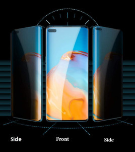 Folie protectie telefon Huawei P40 Pro / P40 Pro Plus - Lito 3D UV Glass - Privacy - Img 4