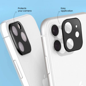 Folie protectie telefon iPhone 11 / 12 mini - Lito S+ Camera Glass Protector - Black - Img 3