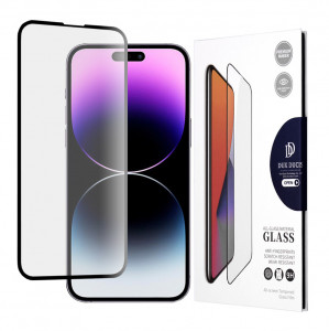 Folie protectie telefon iPhone 14 Pro Max - Dux Ducis Tempered Glass - Black - Img 1