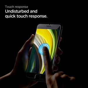 Folie protectie telefon iPhone 7 / 8 / SE 2020 / SE 2022 (set 2) - Spigen Glas.TR Slim - Black - Img 3