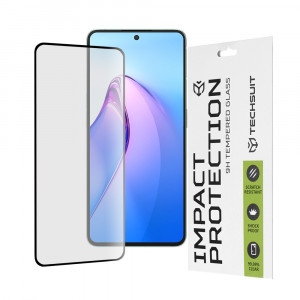Folie protectie telefon Oppo Reno8 Pro - Techsuit 111D Full Cover / Full Glue Glass - Black - Img 1
