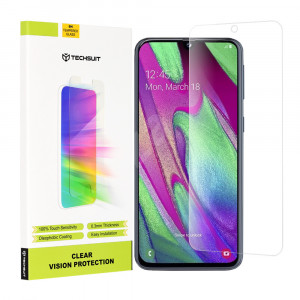 Folie protectie telefon Samsung Galaxy A40 - Techsuit Clear Vision Glass - Transparent - Img 1