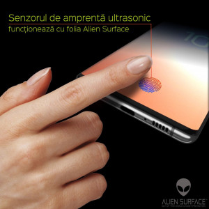 Folie protectie telefon Samsung Galaxy S10 Plus - Alien Surface Screen Case Friendly - Transparent - Img 2