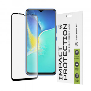 Folie protectie telefon Vivo Y01 / Y16 / Y35 / Y22s - Techsuit 111D Full Cover / Full Glue Glass - Black - Img 1