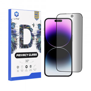 Folie telefon iPhone 14 Pro Max - Lito D+ Privacy Glass - Black - Img 1