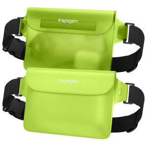 Geanta Waterproof pentru Accesorii (set 2) - Spigen (A620) - Cactus Green - Img 1