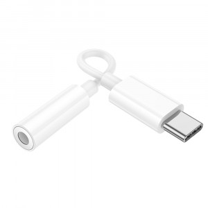 Hoco - Audio Adapter (LS35) - Type-C to Jack 3.5mm - White - Img 2