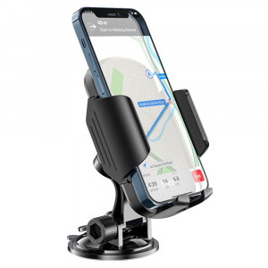 Hoco - Car Holder Just Fast (CA82) - for Windshield and Dashboard - Black - Img 3