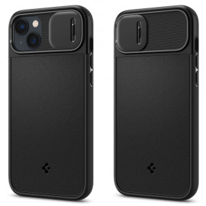 Husa iPhone 14 - Spigen Optik Armor Mag - Black - Img 2