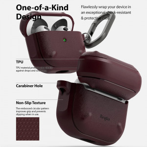 Husa pentru AirPods 3 (2021) - Ringke Onyx - Burgundy - Img 3