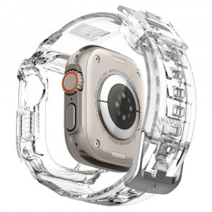 Husa pentru Apple Watch Ultra + Curea - Spigen Rugged Armor Pro - Crystal Clear - Img 2
