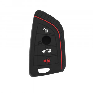 Husa pentru cheie BMW 1, 2, 3, 4, 5, 6, 7, M2, M3, M4 Series - Techsuit Car Key Case (2013.20) - Black - Img 1