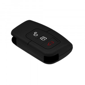 Husa pentru cheie Ford Kuga, Focus, S-Max - Techsuit Car Key Case (1011.11) - Black - Img 3