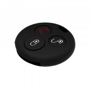 Husa pentru cheie Smart Fortwo,/Forfour (450, 451, 452) City - Techsuit Car Key Case (1008.10) - Black - Img 4