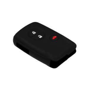 Husa pentru cheie Toyota iQ, Prius, Highlander, Yaris - Techsuit Car Key Case (1015.04) - Black - Img 4