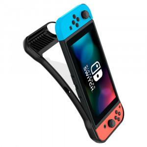 Husa pentru Nintendo Switch - Spigen Rugged Armor - Black - Img 4